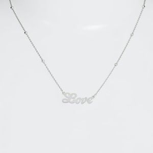 Jewelry - NWT! Sterling Silver Love Script Necklace Jewelry - NWT! Sterling Silver Love Script Necklace